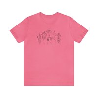Flower Line Tee Shirt || Unisex Fit