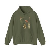 Mushroom Collage Hoodie Sweatshirt