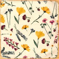 Pressed Flowers Paperless Towels || Unpaper Towels || Eco Kitchen 12x12 Sheets || Flower Gift for her