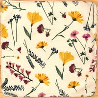 Pressed Flowers Paperless Towels || Spring Unpaper Towels || Zero-Waste Kitchen 12x12