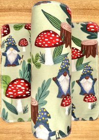 Gnomes & Mushrooms Paperless Towels || Unpaper Towels || Eco-Friendly Gift || Mushroom Cloth Napkins 12x12 Sheets
