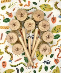 Bamboo-Bee Sisal Dish-Brush