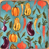 Paperless Towels Roots & Vegetables || Unpaper Towels || Eco Alternative Kitchen Goods 12x12 Sheets