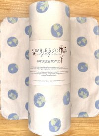 Earth Paperless Towels || Unpaper Towels || Eco Sustainable Zero Waste Kitchen 12x12 Sheets