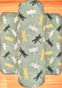 Dragonflies on Green Paperless Towels || Unpaper Towels || Eco-Friendly Gift 12x12 Sheets