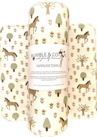 Horses & Trees Paperless Towels || Horse Unpaper Towels || 12x12 Sheets || Eco Gift || Horse Lover Gift