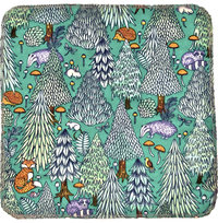 Woodland Forest Animals Paperless Towels || Unpaper Towels || Eco Kitchen Gifts || 12x12 Sheets