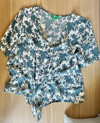 Blue&White Botanical Top мє∂ιυм