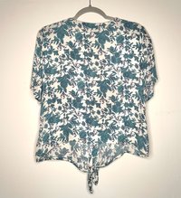 Blue&White Botanical Top мє∂ιυм