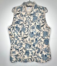 Linen&Botanical Sleeveless Jacket χℓαяgє