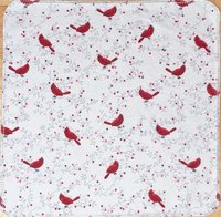 Cardinal Birds Paperless Towels || Unpaper Towels || Eco Sustainable Zero Waste Kitchen 12x12 Sheets