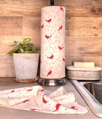 Cardinal Birds Paperless Towels || Unpaper Towels || Eco Sustainable Zero Waste Kitchen