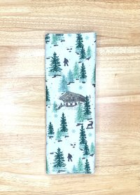 Winter Forest Paperless Towels || Eco Sustainable Kitchen || Ski Lodge Unpaper Towels 12x12 Sheets