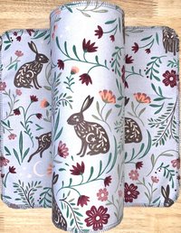 Celestial Rabbits Paperless Towels || Bunny Unpaper Towels 12x12