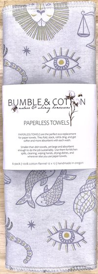 Zodiac Astrology Paperless Towels