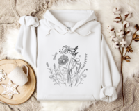 Wildflowers Unisex Hoodie || Wildflower Hoodie || Flower Garden Hoodie