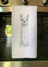 Llama Tea Towel || Llama Llover Tea Towel