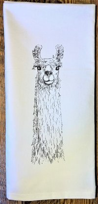 Llama Tea Towel || Llama Llover Tea Towel