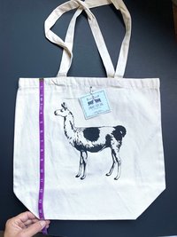 Canvas Llama Tote Bag