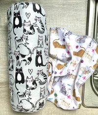 Cat Lover Paperless Towels || Unpaper Towels || Eco Sustainable Gift || 12x12 Sheets