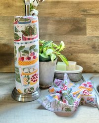 Farmers Market Paperless Towels || Unpaper Towels || Eco Sustainable 12x12 Sheets