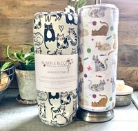 Cat Lover Paperless Towels || Unpaper Towels || Eco Sustainable Gift || 12x12 Sheets