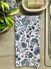 Blue Floral Chef Towel || Nature Inspired Kitchen Towel