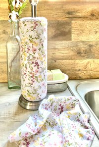 Spring Wildllowers Paperless Towels || Unpaper Towels || Eco Kitchen Gift for Her || Cloth Napkins 12x12 Sheets || Flower Lover Gift