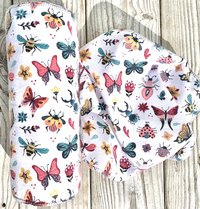 Bugs Beetles Butterflies Paperless Towels || Unpaper Towels || Eco Sustainable Kitchen 12x12 Sheets