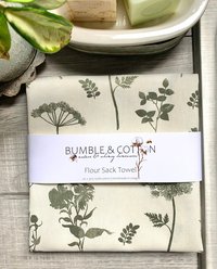 Botanicals & Herbs Chef Towel || Nature Inspired Kitchen Towel