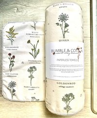 Botanical Flowers Paperless Towels || Unpaper Wildflowers || Sustainable Kitchen Goods || Cloth Napkins