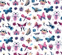 Bugs Beetles Butterflies Paperless Towels || Unpaper Towels || Eco Sustainable Kitchen 12x12 Sheets