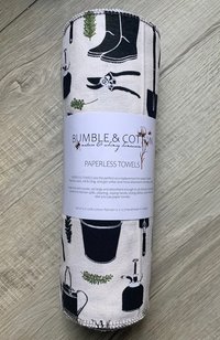 Gardening Tools Paperless Towels || Unpaper Towels || Eco Kitchen || Cloth Napkins 12x12 Sheets || Gardener Lover Gift
