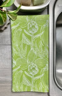 Artichoke Chef Towel || Nature Inspired Kitchen Towel
