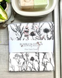 Wild Botanicals Paperless Towels || Unpaper Towels || Eco Sustainable Zero Waste Kitchen 12x12 Sheets