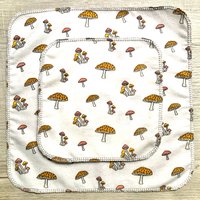 Funny Mushrooms Paperless Towels || Unpaper Towels || Eco Sustainable Zero Waste Kitchen || Mushroom Cloth Napkins 12x12 Sheets