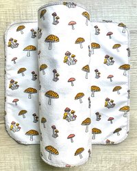 Funny Mushrooms Paperless Towels || Unpaper Towels || Eco Sustainable Zero Waste Kitchen || Mushroom Cloth Napkins 12x12 Sheets