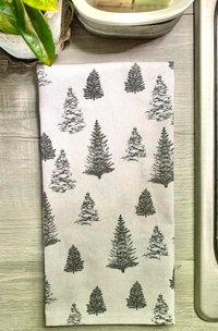 Pine Trees Chef Towel || Pine Trees Kitchen Towel || Flour Sack Towel