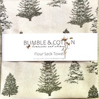 Pine Trees Chef Towel || Pine Trees Kitchen Towel || Flour Sack Towel