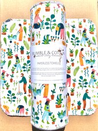 Garden Time Paperless Towels || Unpaper Towels || Eco Sustainable Zero Waste Kitchen 12x12 Sheets