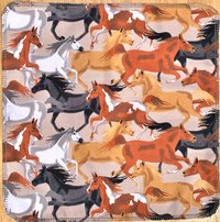 Wild Horses Paperless Towels || Unpaper Towels ||Eco Kitchen Botanical Gift 12x12 Sheets