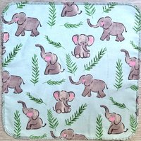Elephants on blue Paperless Towels || Unpaper Towels || Eco Kitchen Gift 12x12 Sheets