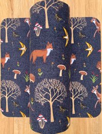 Woodland Animals Paperless Towels || Unpaper Towels || Eco Washable Paper Towels 12x12 Sheets