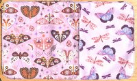 Dragonflies & Butterflies Paperless Towels || Unpaper Towels || Eco Sustainable Kitchen 12x12 Sheets