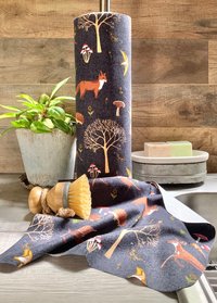 Woodland Animals Paperless Towels || Unpaper Towels || Eco Washable Paper Towels 12x12 Sheets