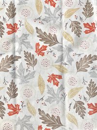 Falling Leaves & Sprigs Chef Towel || Nature Inspired Kitchen Towel