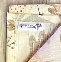 Falling Leaves & Sprigs Chef Towel || Nature Inspired Kitchen Towel