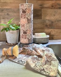 Cat Faces Paperless Towels || Unpaper Towels || Eco Kitchen Gift 12x12 Sheets