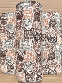 Cat Faces Paperless Towels || Unpaper Towels || Eco Kitchen Gift 12x12 Sheets