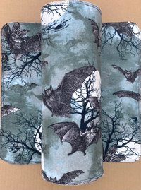 Spooky Bats Paperless Towels || Unpaper Towels || Eco Sustainable 12x12 Sheets